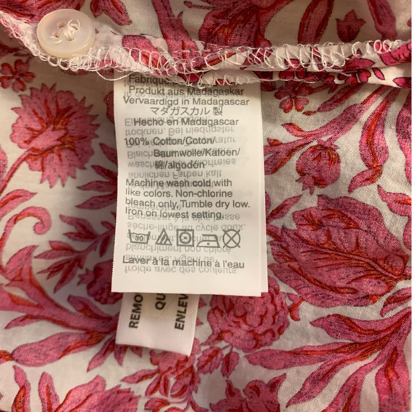 J. Crew Liberty Fabric floral blouse | XS | magenta pink floral - Picture 7 of 8